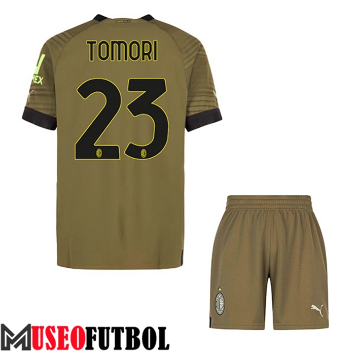 Camiseta AC Milan (TOMORI #23) Ninos Tercera 2022/2023