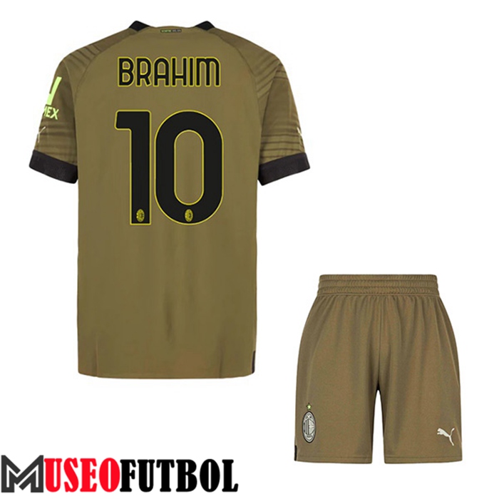 Camiseta AC Milan (BRAHIM #10) Ninos Tercera 2022/2023