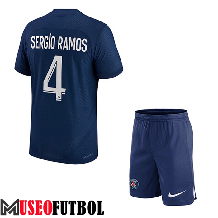 Camiseta PSG (SERGIO RAMOS #4) Ninos Primera 2022/23