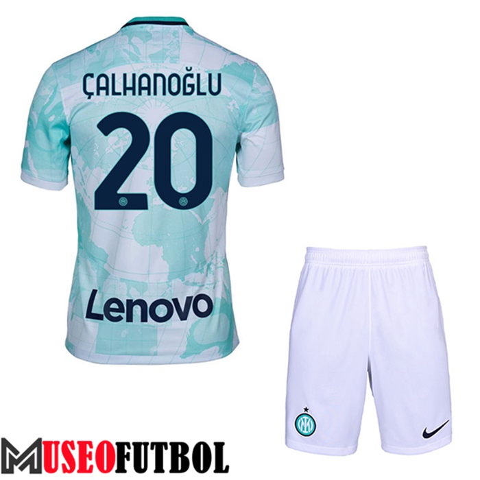 Camiseta Inter Milan (ÇALHANOGLU #20) Ninos Segunda 2022/2023