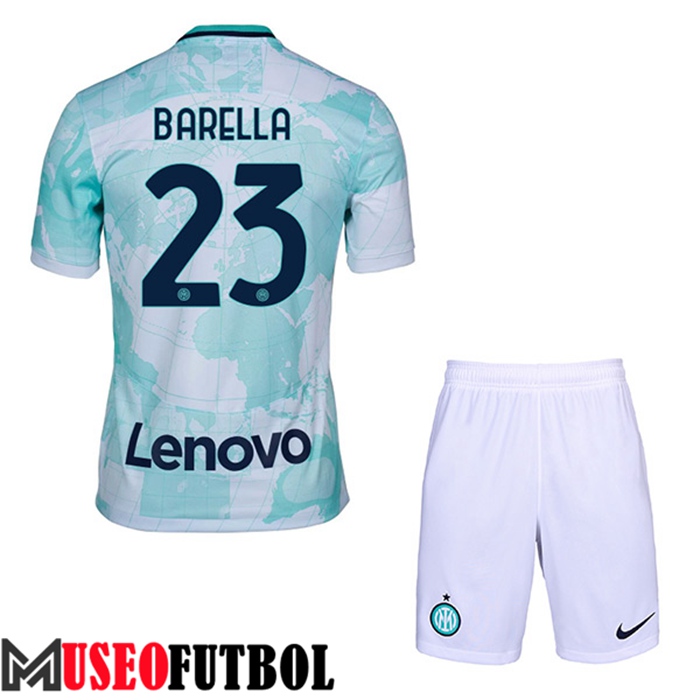 Camiseta Inter Milan (BARELLA #23) Ninos Segunda 2022/2023