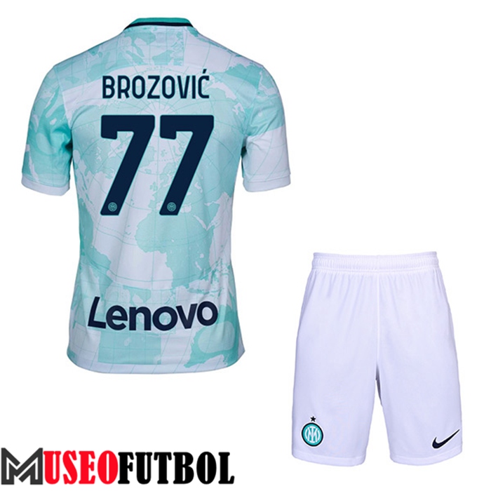 Camiseta Inter Milan (BROZOVIĆ #77) Ninos Segunda 2022/2023