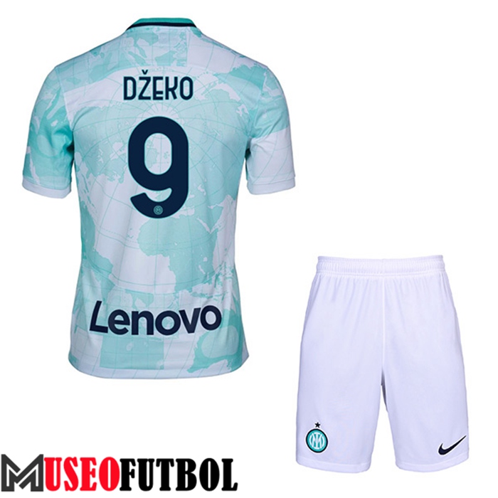 Camiseta Inter Milan (DŽEKO #9) Ninos Segunda 2022/2023