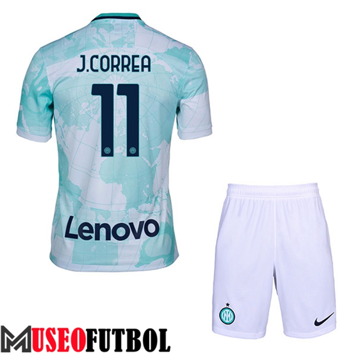 Camiseta Inter Milan (J.CORREA #11) Ninos Segunda 2022/2023