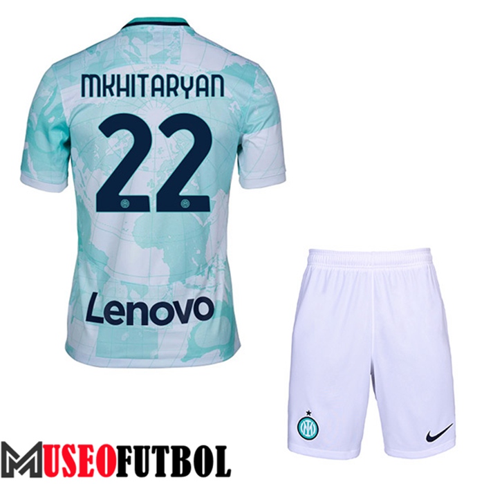 Camiseta Inter Milan (MKHITARYAN #22) Ninos Segunda 2022/2023