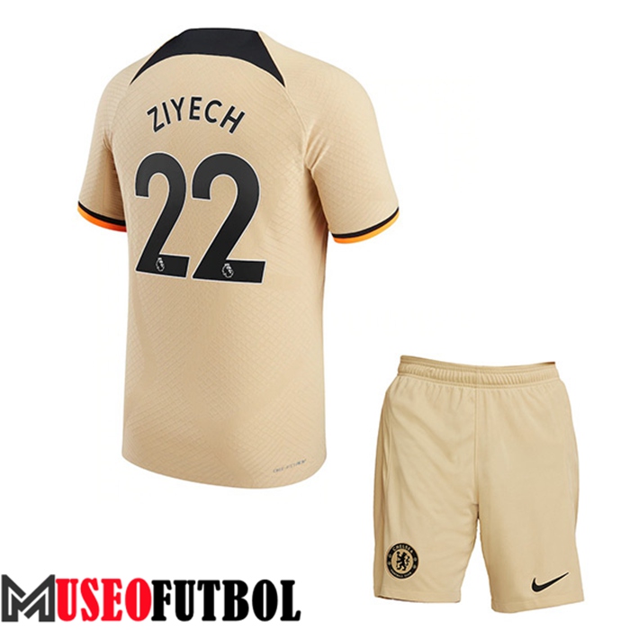 Camiseta Chelsea (ZIYECH #22) Ninos Tercera 2022/2023