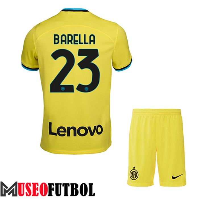 Camiseta Inter Milan (BARELLA #23) Ninos Segunda 2022/2023