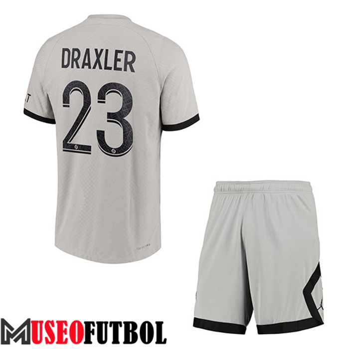 Camiseta PSG (DRAXLER #23) Ninos Segunda 2022/23