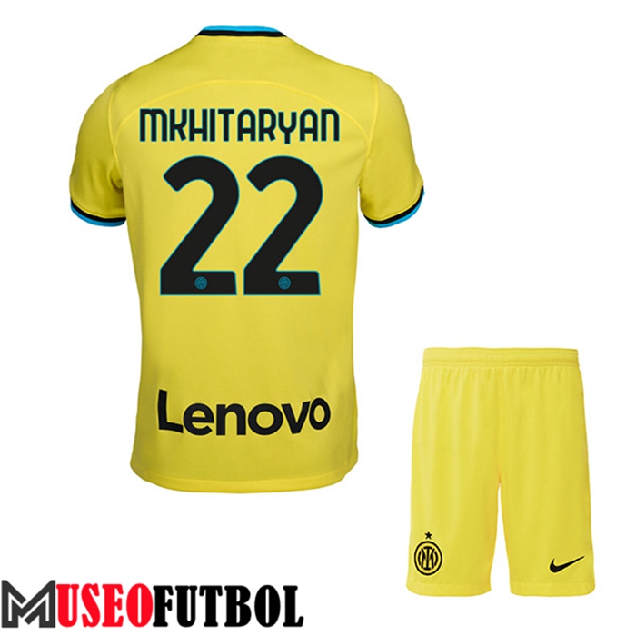 Camiseta Inter Milan (MKHITARYAN #22) Ninos Segunda 2022/2023