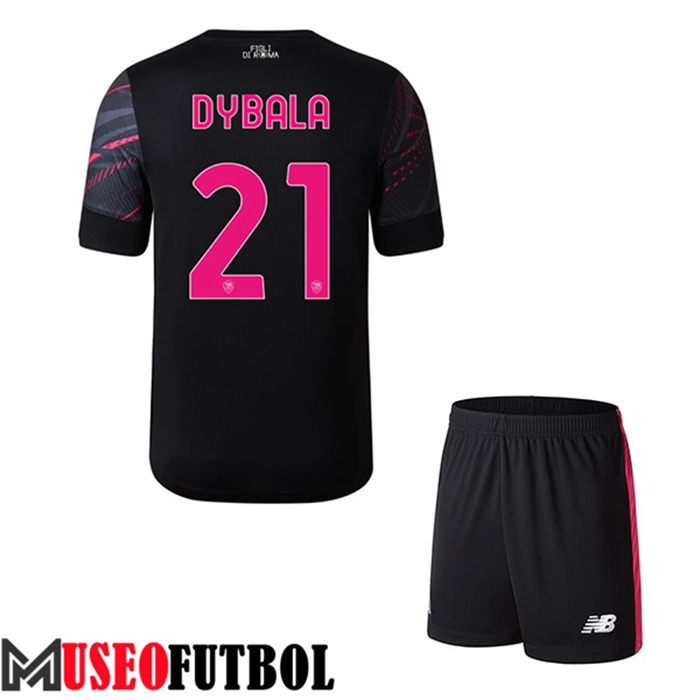 Camiseta AS Roma (DYBALA #21) Ninos Tercera 2022/2023