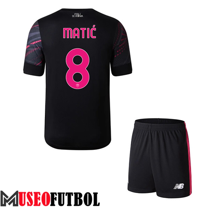 Camiseta AS Roma (MATIĆ #8) Ninos Tercera 2022/2023