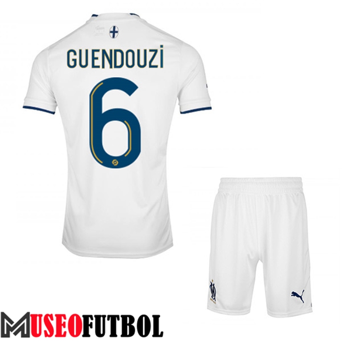 Camiseta Marsella (GUENDOUZI #6) Ninos Primera 2022/23