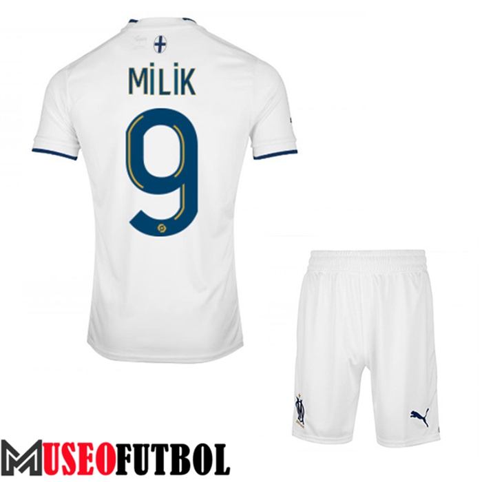 Camiseta Marsella (MILIK #9) Ninos Primera 2022/23