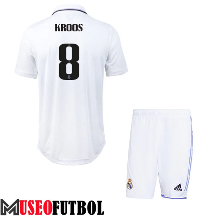 Camiseta Real Madrid (KROOS #8) Ninos Primera 2022/23