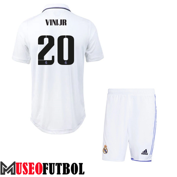 Camiseta Real Madrid (VINIJR #20) Ninos Primera 2022/23