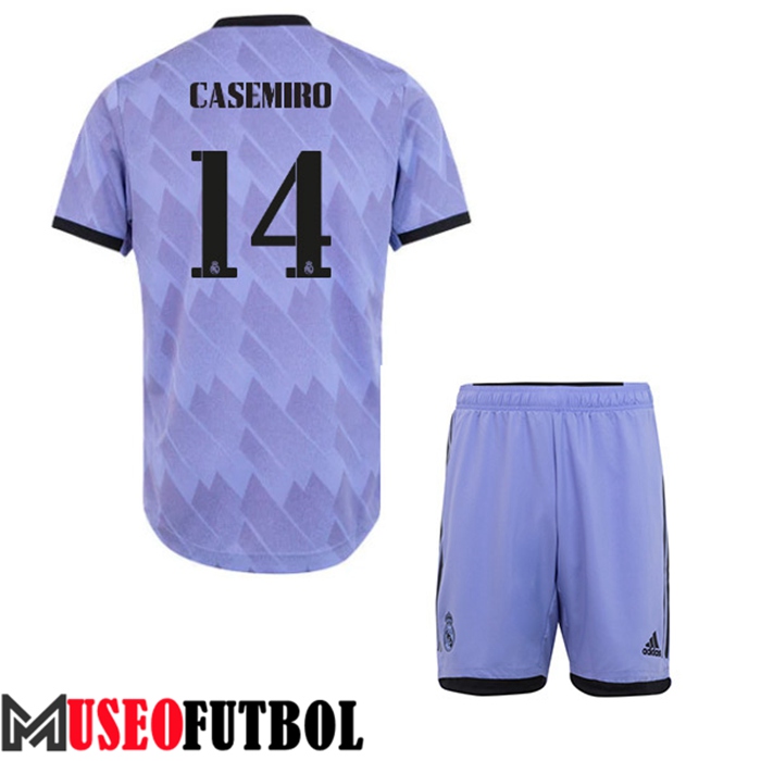 Camiseta Real Madrid (CASEMIRO #14) Ninos Segunda 2022/23