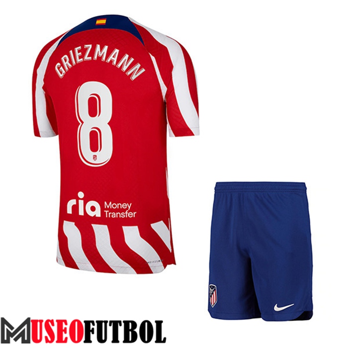 Camiseta Atletico Madrid (GRIEZMANN #8) Ninos Primera 2022/23