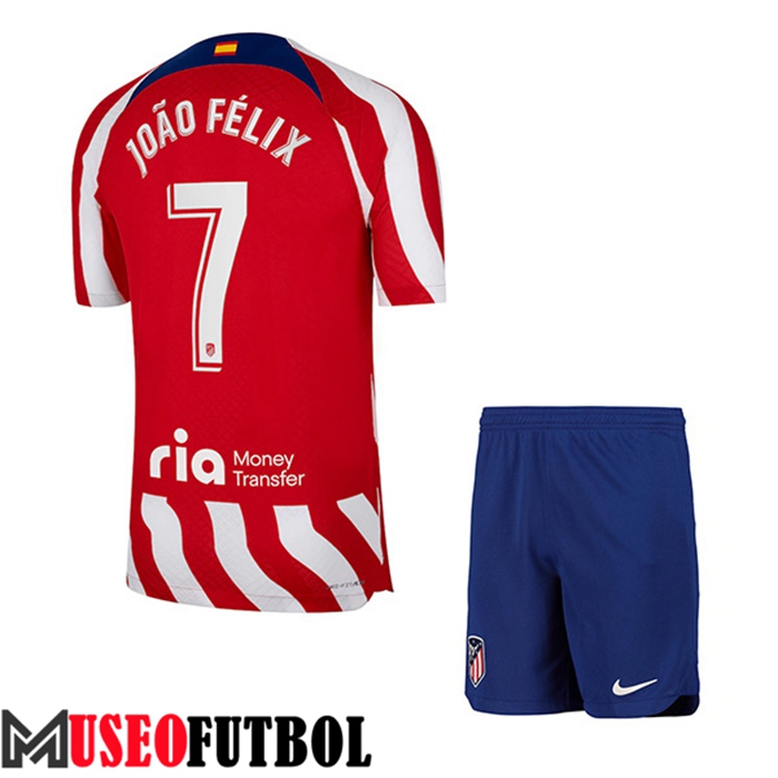 Camiseta Atletico Madrid (JOÃO FÉLIX #7) Ninos Primera 2022/23