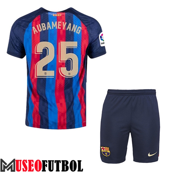 Camiseta FC Barcelona (AUBAMEYANG #25) Ninos Primera 2022/23