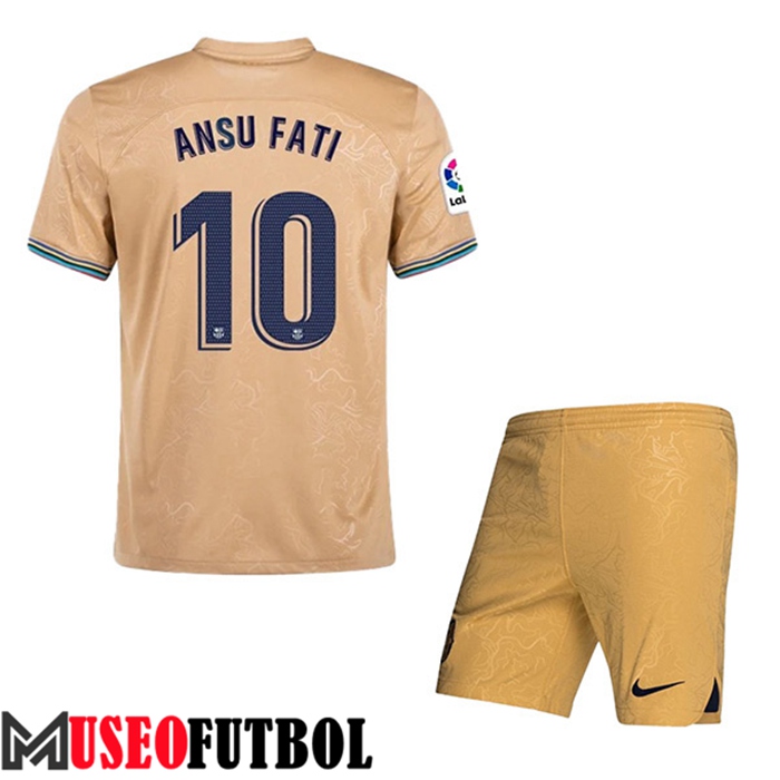 Camiseta FC Barcelona (ANSU FATI #10) Ninos Segunda 2022/23