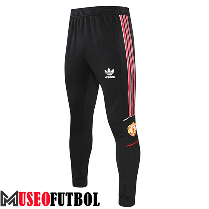 Pantalon Entrenamiento Manchester United Clover Negro 2022/2023