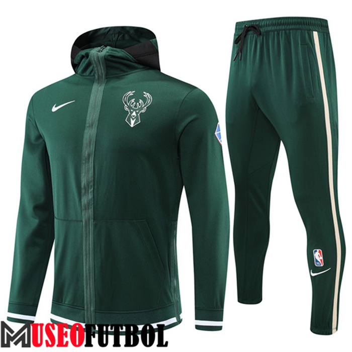 Chandal NBA Milwaukee Bucks Verde 2022