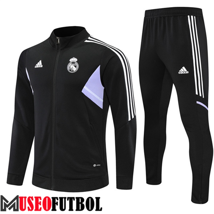 Chandal Futbol - Chaqueta Real Madrid Negro 2022/2023