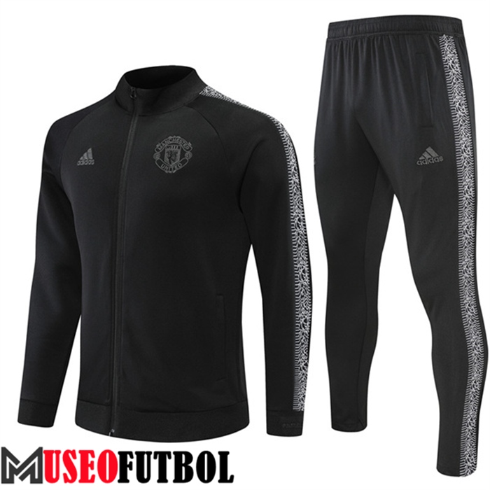 Chandal Futbol - Chaqueta Manchester United Negro 2022/2023