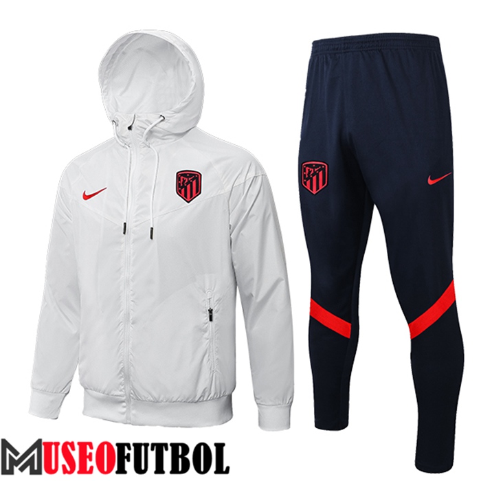 Rompevientos Chandal De Futbol Atletico Madrid Blanco 2022/2023