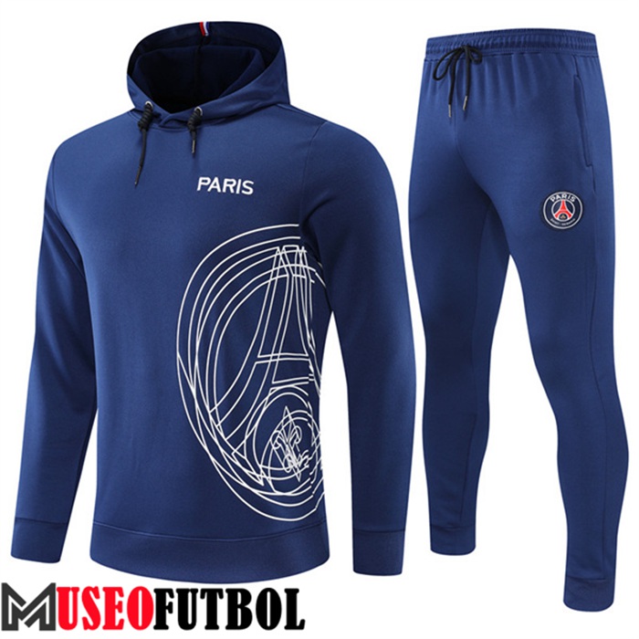 Chaqueta Con Capucha Chandal Futbol PSG Azul 2022/2023