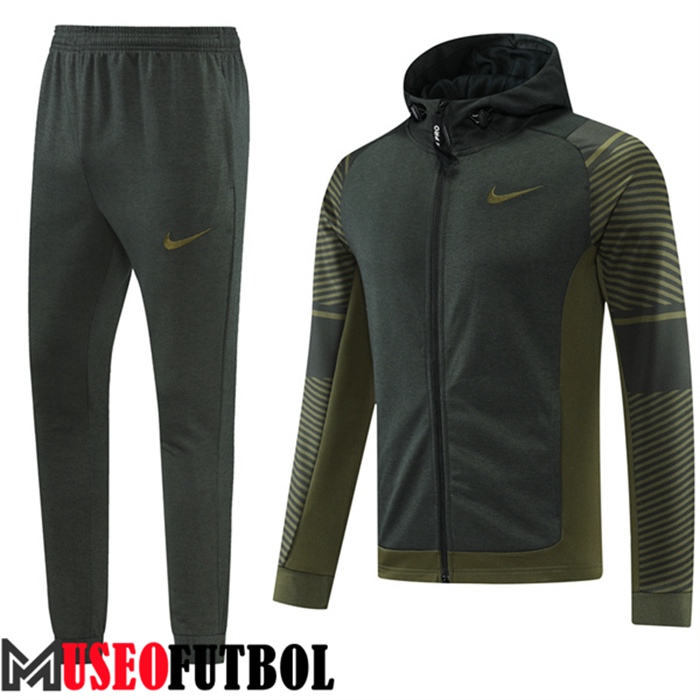 Chaqueta Con Capucha Chandal Futbol Nike Verde Fonce 2022/2023