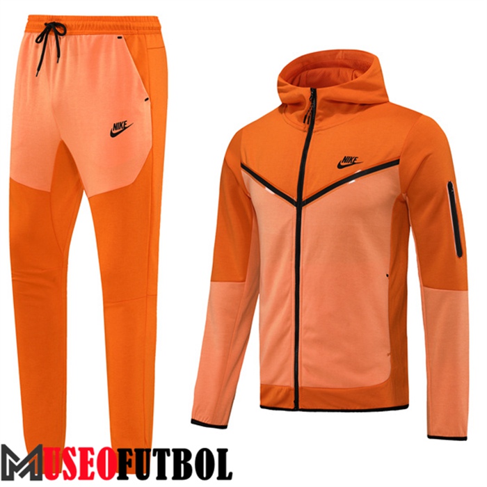 Chaqueta Con Capucha Chandal Futbol Nike Naranja 2022/2023