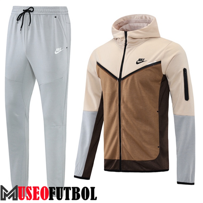 Chaqueta Con Capucha Chandal Futbol Nike Marrón 2022/2023