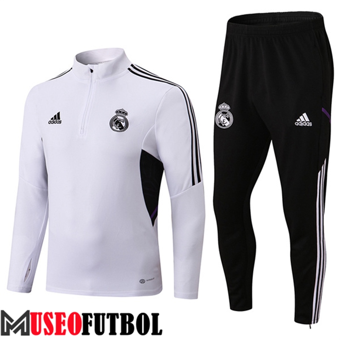 Chandal Equipos De Futbol Real Madrid Blanco/Negro 2022/2023