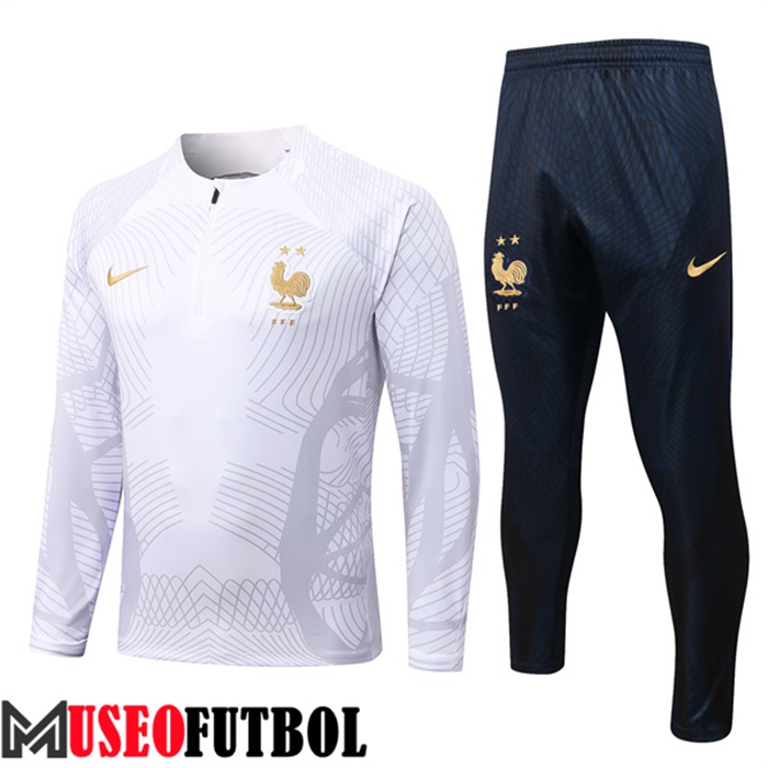 Chandal Equipos De Futbol Francia Blanco/Gris 2022/2023