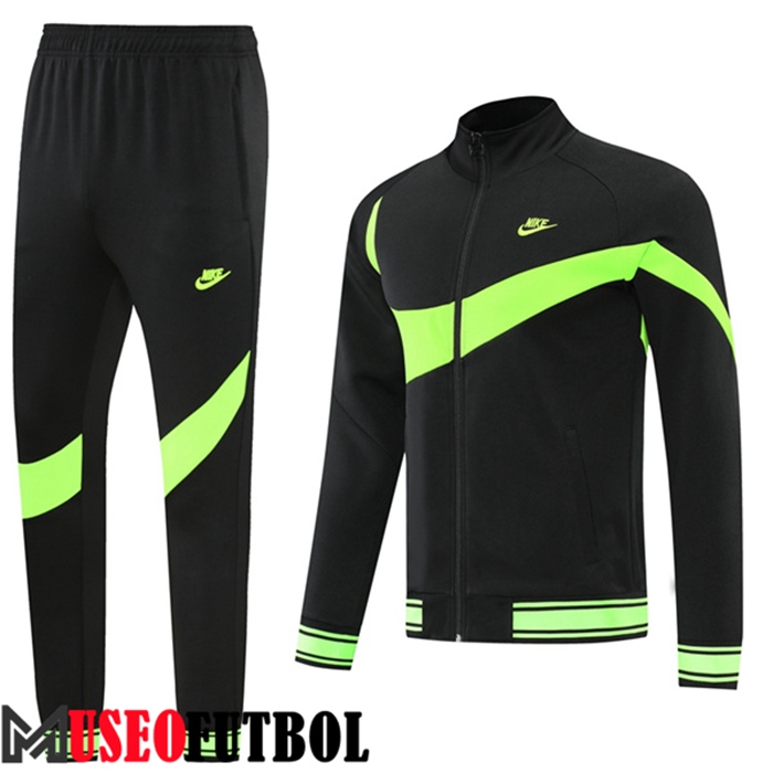 Chandal Futbol - Chaqueta Nike Negro/Verde 2022/2023