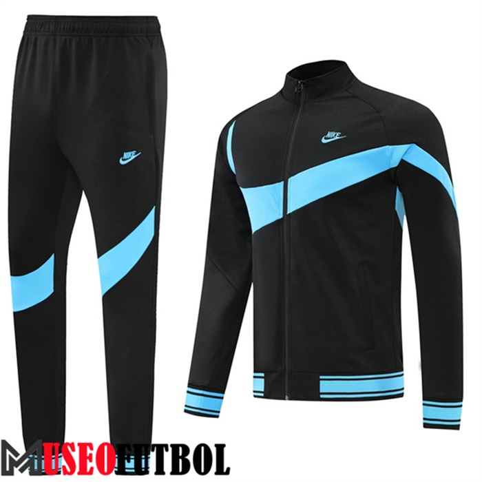 Chandal Futbol - Chaqueta Nike Negro/Azul 2022/2023