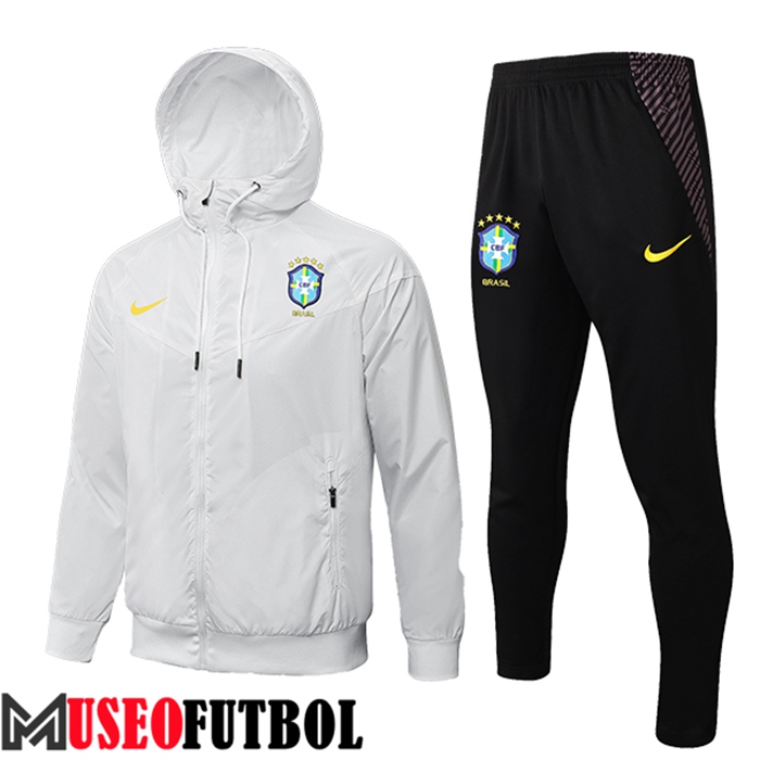 Rompevientos Chandal De Futbol Brasil Blanco 2022/2023