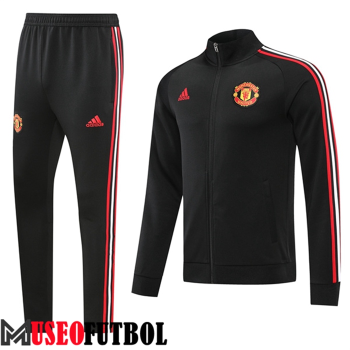 Chaqueta Chandal Futbol Manchester United Negro 2022/2023