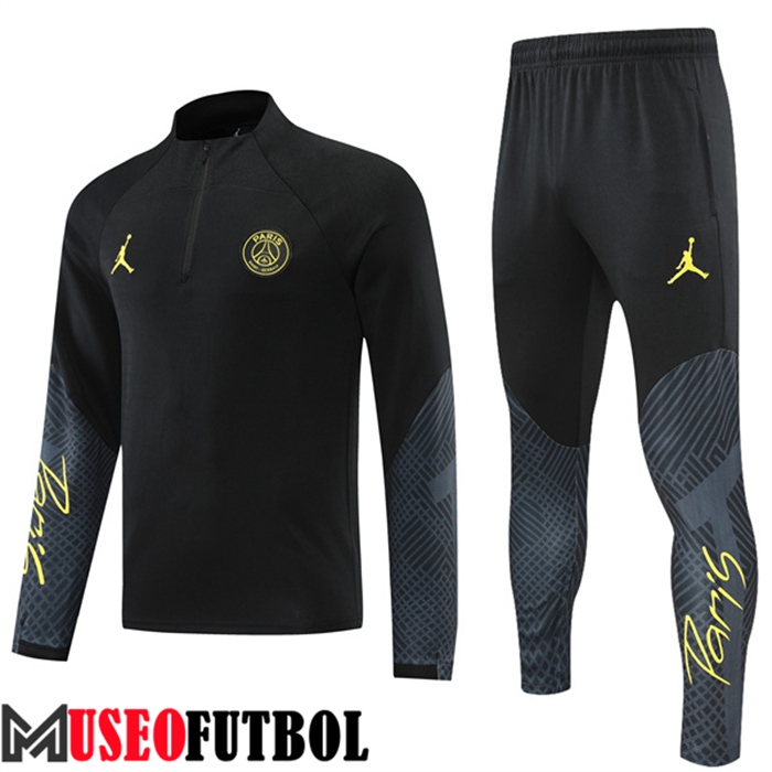 Chandal Equipos De Futbol Jordan PSG Negro/Gris 2022/2023