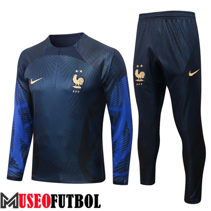 Chandal Equipos De Futbol Francia Pattern Azul Marin 2022/2023