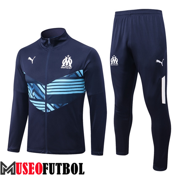 Chandal Futbol - Chaqueta Marsella Azul Marin 2022/2023