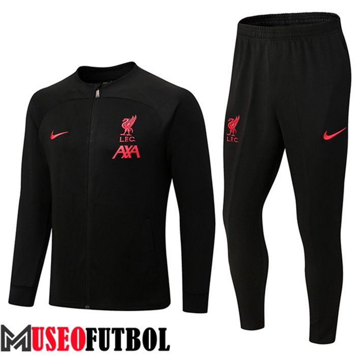 Chandal Futbol - Chaqueta FC Liverpool Negro 2022/2023