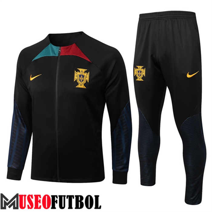 Chandal Futbol - Chaqueta Portugal Negro 2022/2023