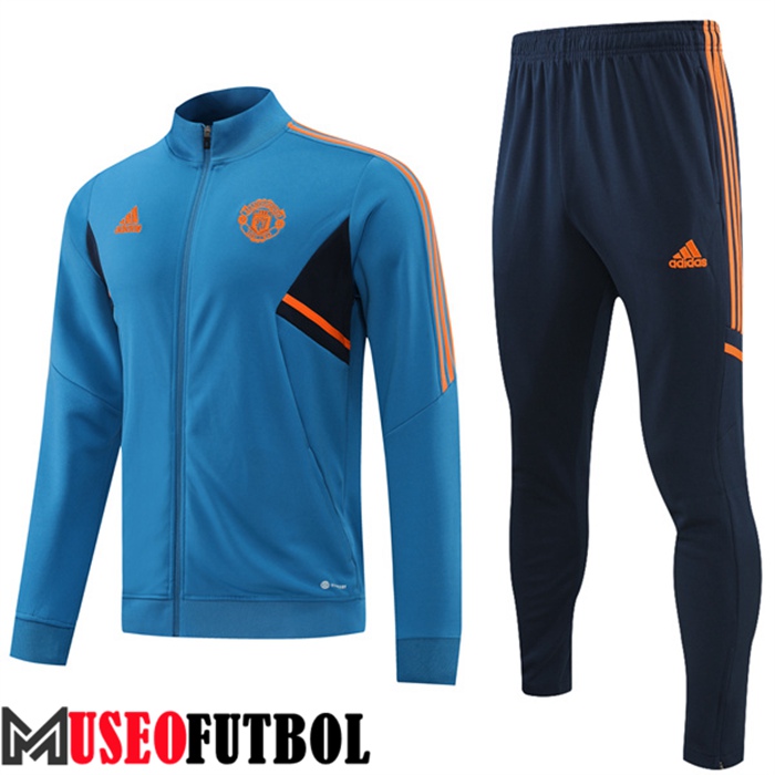 Chandal Futbol - Chaqueta Manchester United Azul 2022/2023