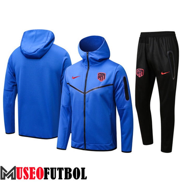 Chaqueta Con Capucha Chandal Futbol Atletico Madrid Azul 2022/2023