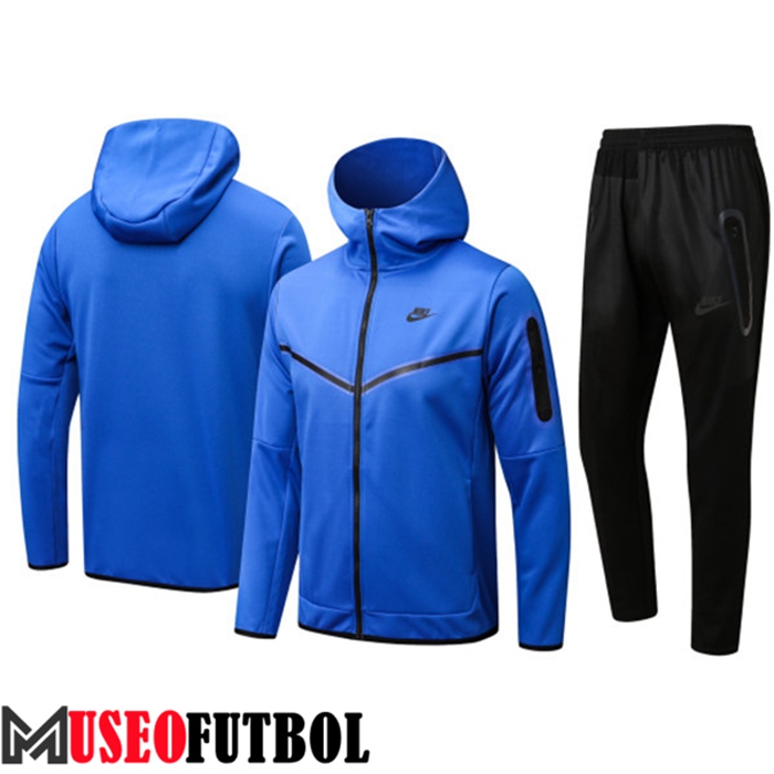 Chaqueta Con Capucha Chandal Futbol NIKE Azul 2022/2023