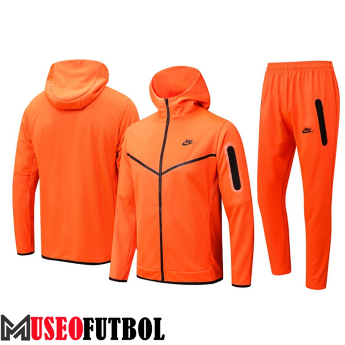 Chaqueta Con Capucha Chandal Futbol NIKE Naranja 2022/2023