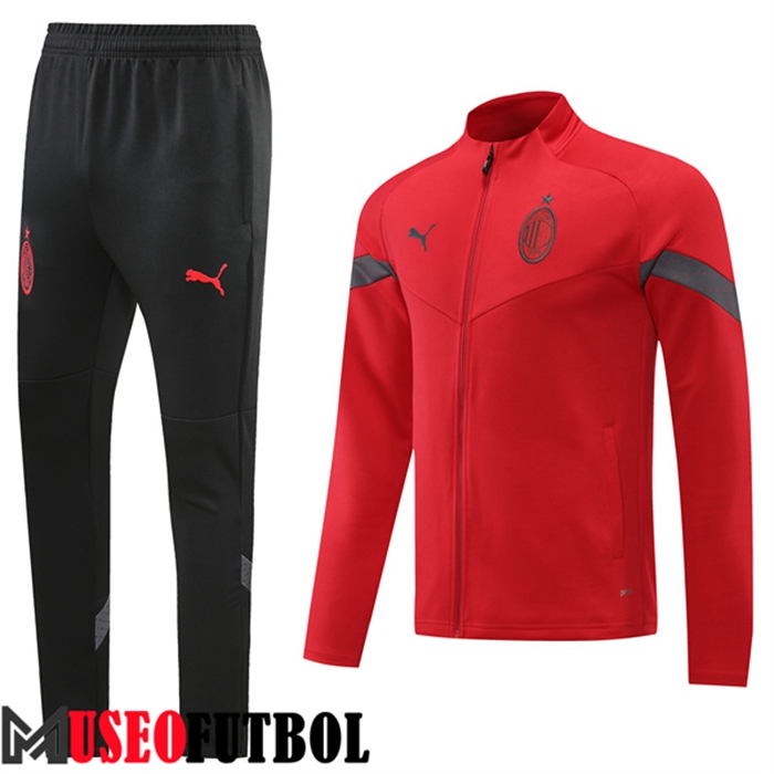 Chandal Futbol - Chaqueta AC Milan Rojo 2022/2023