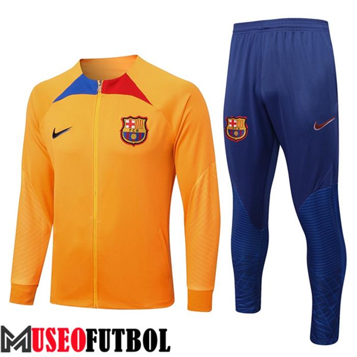 Chandal Futbol - Chaqueta FC Barcelona Amarillo 2022/2023